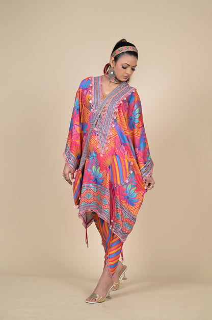 Vibrant Multicolored Bohemian Dress - Unleash Your Free Spirit - Cotton Muslin #ISH-23-02