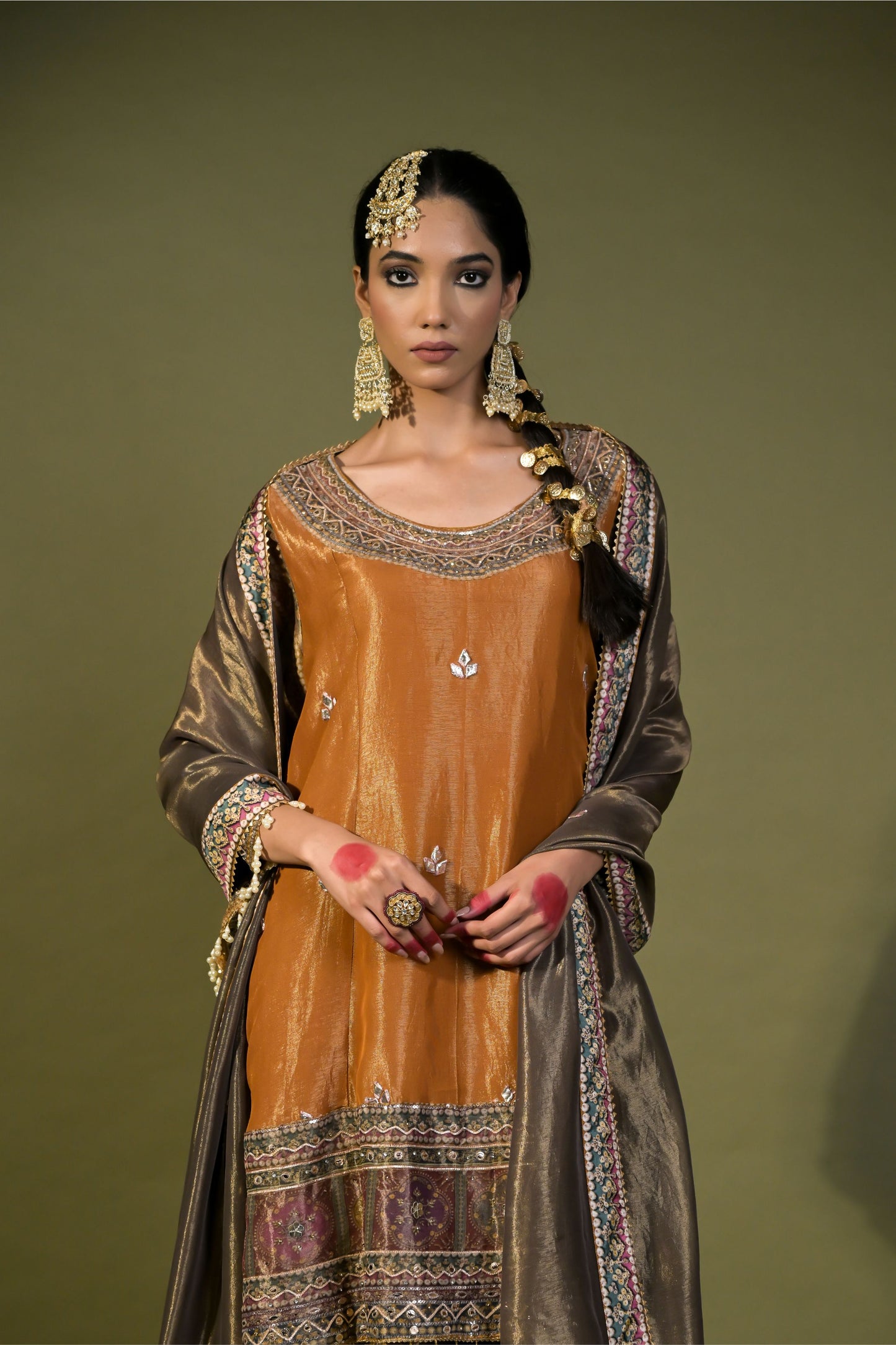 Rajwada Riwaaz: Embrace Royalty with Mustard Sharara Suit