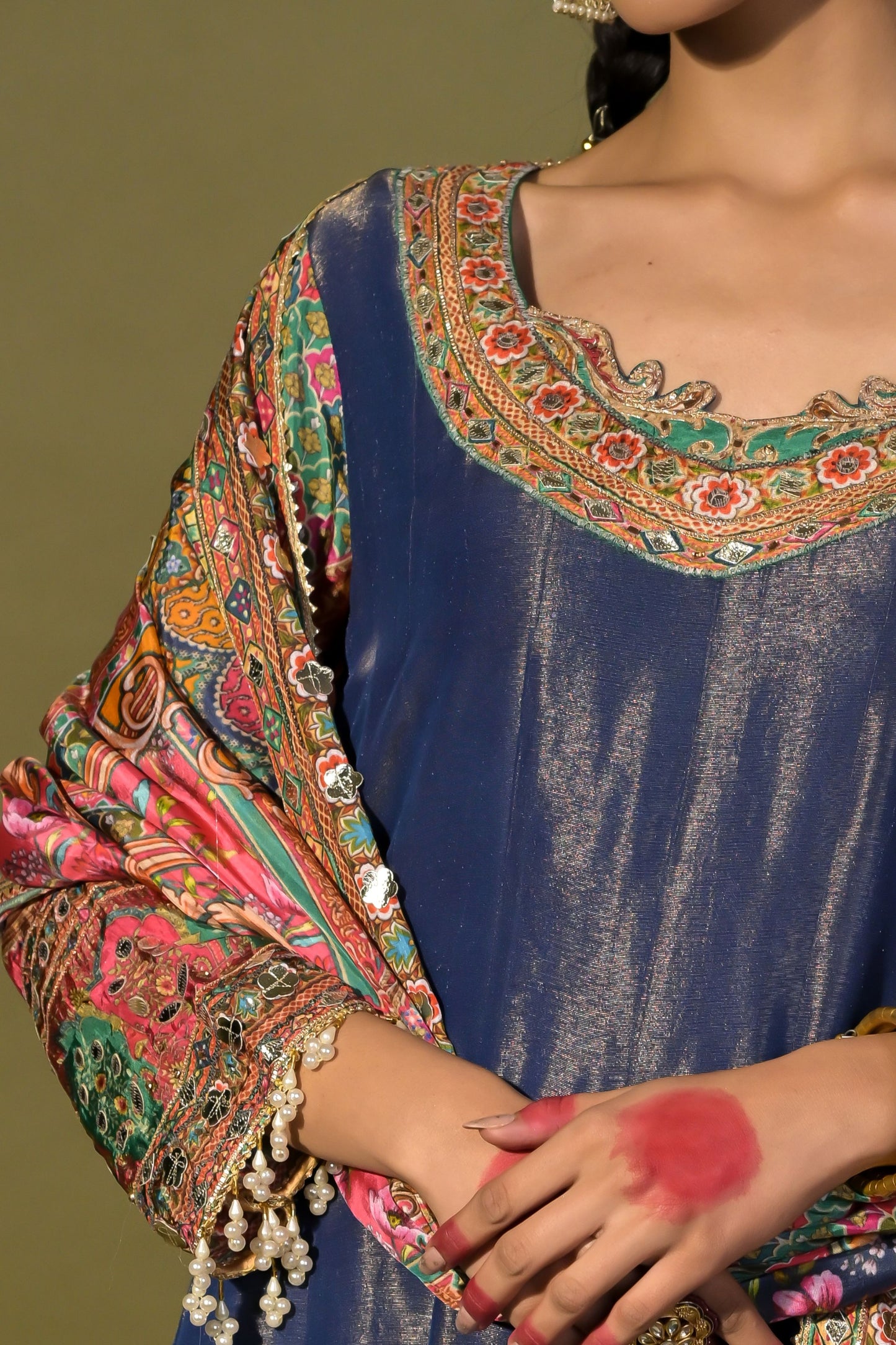 Rajwada Riwaaz: Embrace Royalty with Cobalt Blue Anarkali Suit