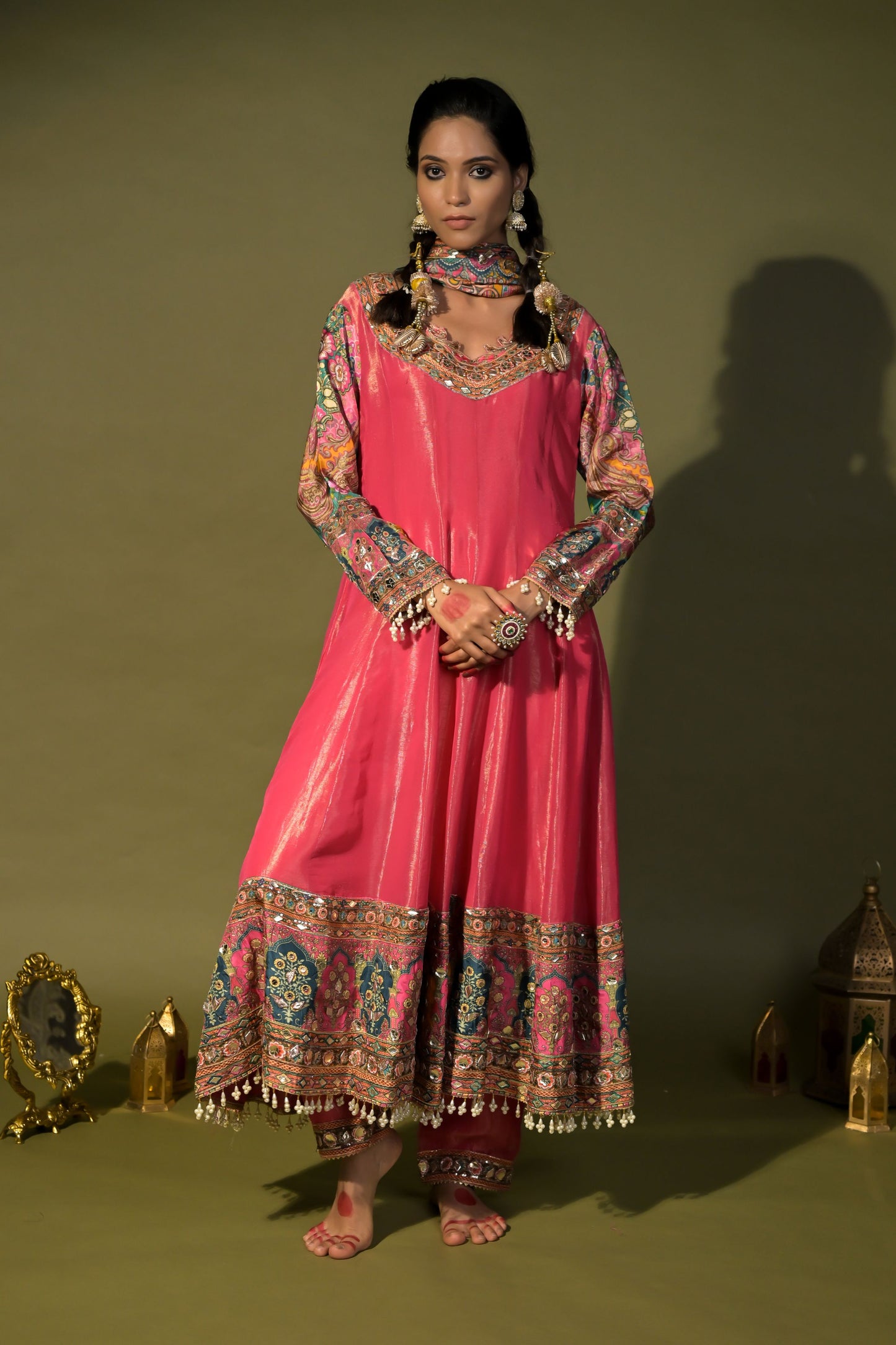 Rajwada Riwaaz: Embrace Royalty with Pink Anarkali Suit