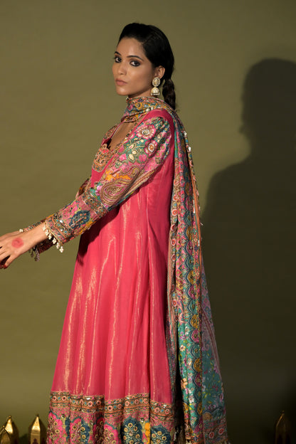 Rajwada Riwaaz: Embrace Royalty with Pink Anarkali Suit