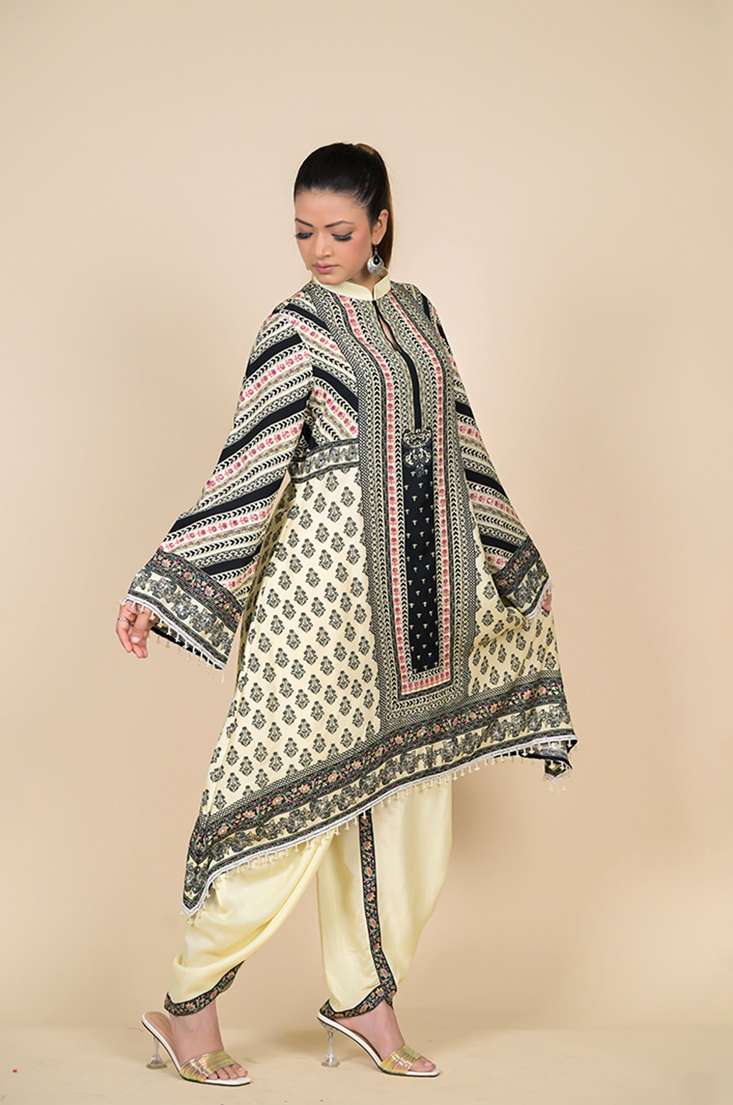 Elegant Traditional Outfit - Handcrafted Design, Premium Quality Fabric Cotton Muslin #ISH-27-02