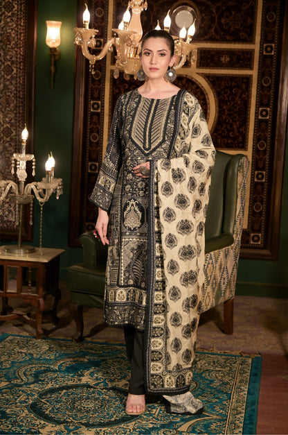 Elegant Traditional Dress - Handcrafted Luxury Ethnic Wear Cotton Muslin #ISH1002