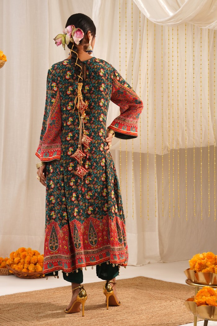 Riwayat Classic Choga Suit Set - Mughal Inspired Design