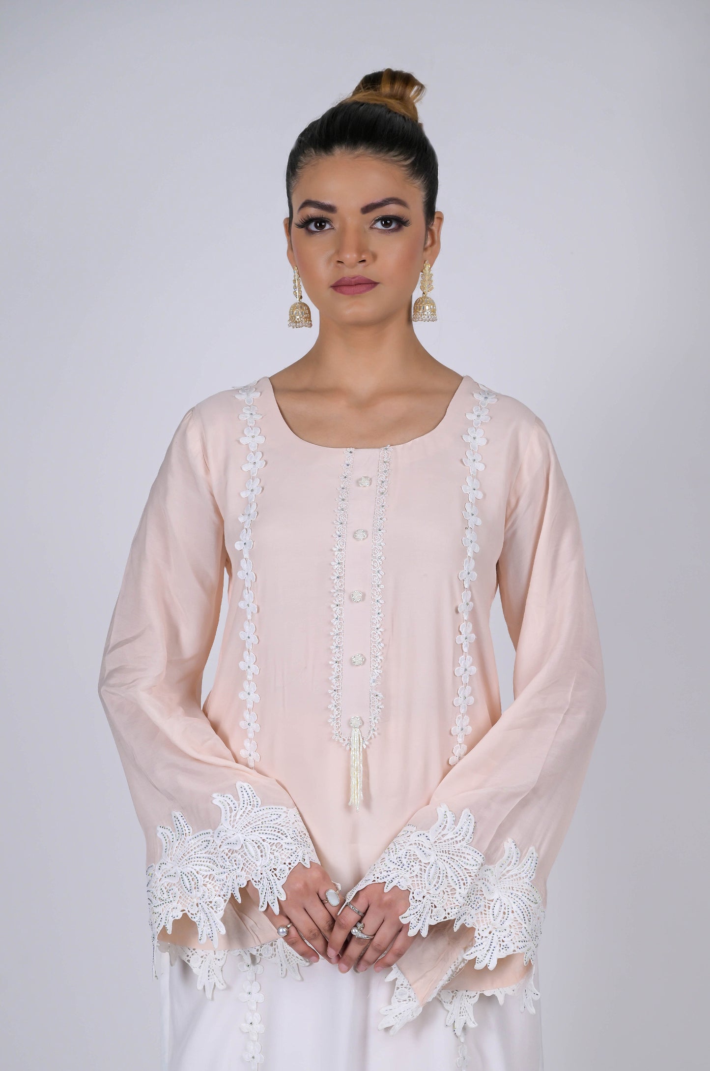 Shade Effect Pink Suit Set - A Touch of Grace and Style - #ISH-56-02