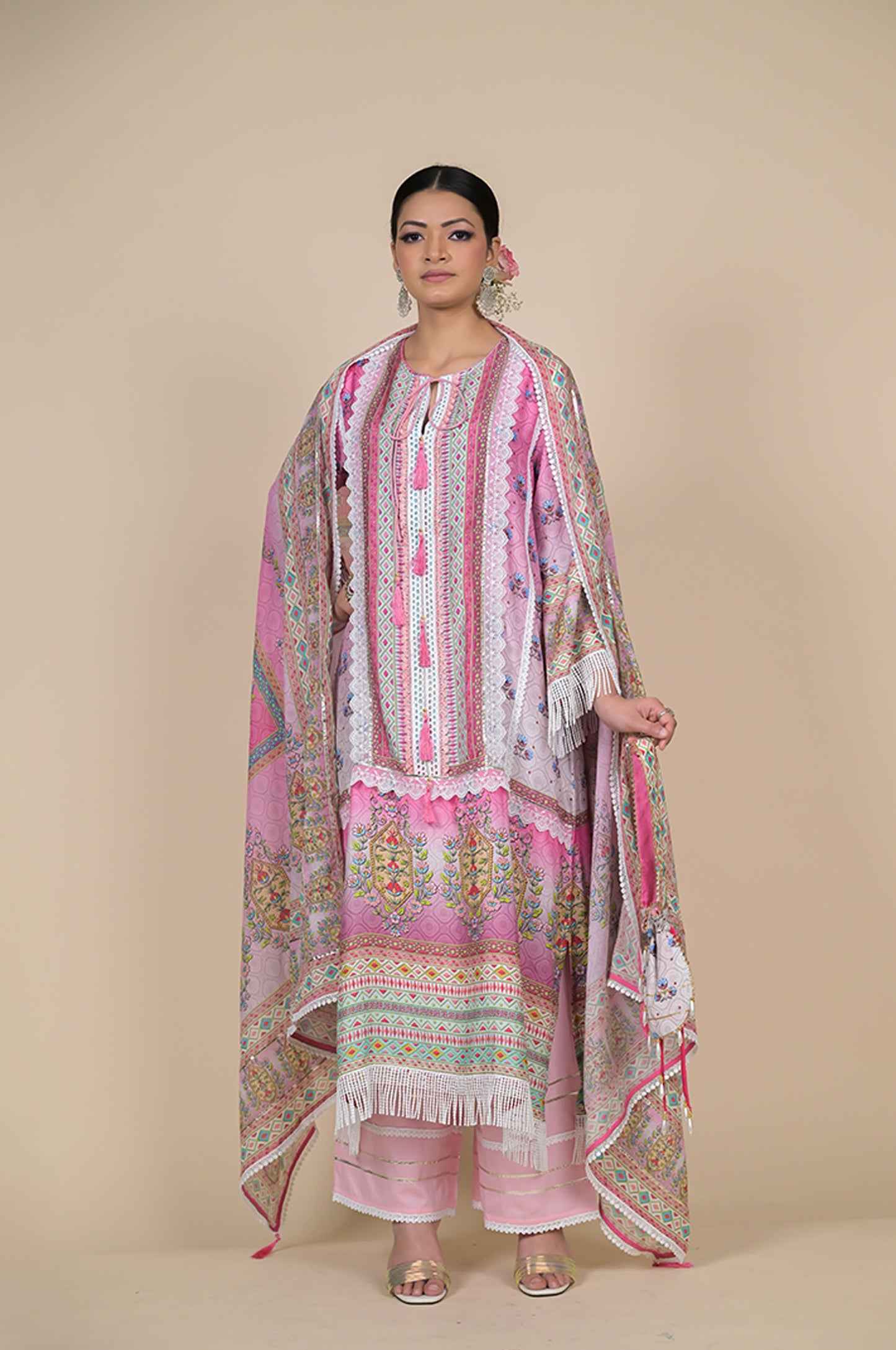 Graceful Looking Pink Designer Suit - Perfect for Every Occasion Cotton Muslin - #ISH-34-01