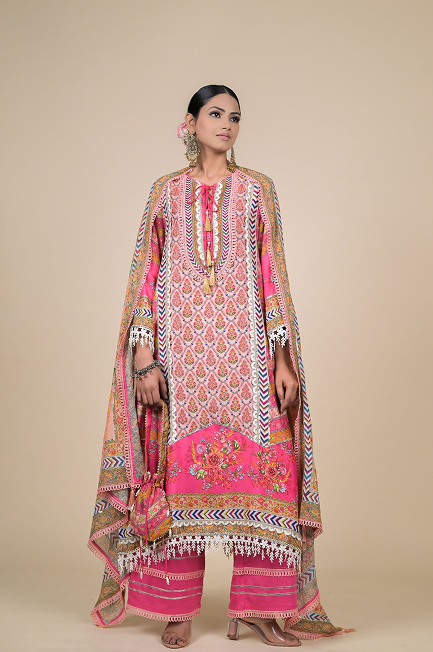 Elegant Pink Designer Suit - Perfect for Every Occasion Cotton Muslin - #ISH-33-02